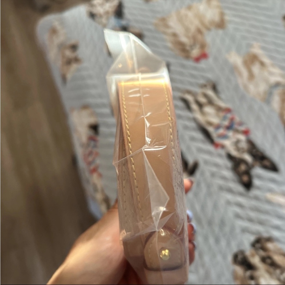 Beige Wallet with Gold Accents